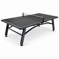 Tavolo da ping pong Nero con dettagli Blu, Argento e Bianco, struttura in acciaio e rete, 274 × 152,5 × 76 cm